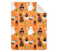BOESI Cute Halloween Elements Baby Blanket, Toddler Blanket, Soft and Comfortable, Unisex, For Crib, Stroller, Walker, Mattress