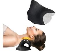 BOF Creations Neck Stretcher- Cervical Traction Device - Neck Pain Relief Device - Neck Hump Corrector for Shortened Suboccipital Muscle Stretching, with Removable Cover