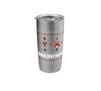 BOFA Deez Nuts Funny Nutcracker Ugly Christmas Sweater Meme Stainless Steel Insulated Tumbler
