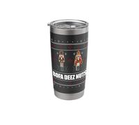 BOFA Deez Nuts Funny Nutcracker Ugly Christmas Sweater Meme Stainless Steel Insulated Tumbler