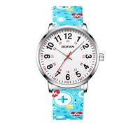BOFAN BF001 Girls' Analogue Japanese Quartz Movement Watch with Silicone Strap
