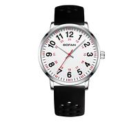 BOFAN Nurse Watch for Nurse,Medical Professionals,Students,Doctors with Various Medical Scrub Colors,Easy to Read Dial,Second Hand and 24 Hour,Water Resistant., Black-white