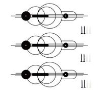 Bofanze 3pcs Black Abstract Metal Wall Art Modern Geometric Home Wall Decor Hanging Minimalist Single Line Art Wall Decor Sculptures Horizontal Line Metal Wall Art for Home Bedroom Living Room