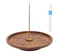 Bofanze Incense Holder Scent Stick Holder Incense Stick Holder Ash Catcher Wooden Incense Holder Wooden Galaxy Incense Stick Holder with 3-hole brass holder and brushes for home decoration,Meditation