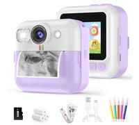 BOFIDAR Instant Print Camera for Kids,Children Digital Camera Video Toddler Print Camera Christmas Birthday Gifts Portable Kids Toys for 3 4 5 6 7 8 9 10 Year Old Girls