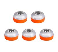 BOFRHME 5Pcs V16 Emergency LED Flash Lights White & Yellow Warning Lamps with Magnet Base Traffic Safety Light