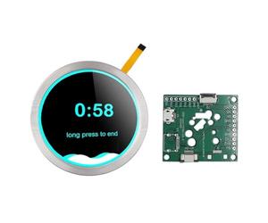 BOFRHME Smart Home ESP32 S3 Development Board WiFi Bluetooth 2.1 Inch 480x480 Round Push Knob IPS LCD TFT Display Module, Silver