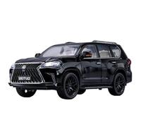BOFSMXXNP Alloy model car 1:18 For Lexus LX570 SUV Alloy Car Model Die-cast Metal Giant Off-road Vehicle Simulation Sound And Light Ornaments(Black)