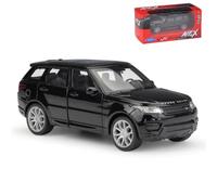 BOFSMXXNP Alloy model car 1:36 For Range Rover Sport SUV Car Model RMZ CiTY 5 Inch Diecast Miniature Pullback Freewheel Series Ornaments(Black box)