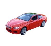 BOFSMXXNP Die-cast car models 1:32 For BMW-M6 Alloy Car Model Die-cast Metal Model High Simulation Sound And Light Collection Exquisite Desktop Ornaments Alloy car models(Red)