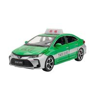 BOFSMXXNP Die-cast car models 1:32 For Toyota Corolla Taxi Diecast Car Model With Sound And Light Alloy car models(Green)