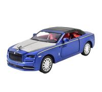 BOFSMXXNP Model car 1:32 For Rolls-Royce Dawn Spofec Alloy Die-cast Car Model Sound And Light Pull Back Collection Desktop Ornaments Alloy car models(Blue)