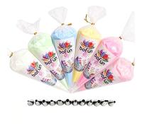 BoFUN Whipped Cream Glue Clay DIY Making Art Craft Kit, with Decoden Cream and Piping Tip for Handmade Phone Case, Mirror, Jewelry Accessories, Home Decoration (Pink/White)