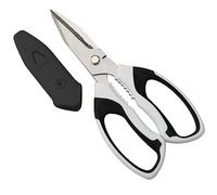 BoFuYuan Heavy Duty Utility Scissors: Heavy Duty Multi-Purpose Sharp Scissors, Easy Cut Mat, Cardboard, Threads, Leather, Fabric (8") White)