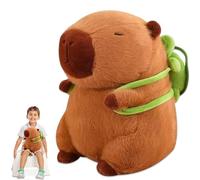 BOFYTR Capybara Plush Toy with Detachable Turtle Backpack - Soft Cuddly Capybara Teddy for Kids - Stress Relief Squishy Capybara Gift - Cute Guinea Pig Plush Alternative