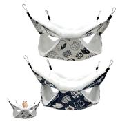 BOFYTR Rat Hammock, 2-Pack Double Layer Small Pet Hanging Bed