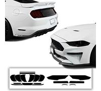 Bogar Tech Designs Complete Full Headlight and Taillight Precut Overlay Tint Kit with Tools Compatible with Ford Mustang GT/Ecoboost 2018-2023, Dark Smoke