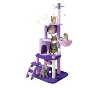 BOGAZY Cat Climbing Frame Cat Tree Tower Cat For Indoor Cats Cat Tree With Cat Scratching Post & Hammock Cat Tree(60 * 48 * 165cm)