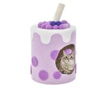 BOGAZY Cat Climbing Frame Multi-Functional Cat Tree Tower With Scratching Post Dangling Ball Cute Cat Tree With Soft Cushion Cat Tree(K)