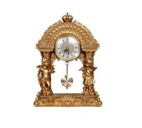 BOGAZY Mantel Clock Vintage Desk Clock Silent Non-Ticking Decorative Table Retro Mantel Clocks For Living Room Decorative
