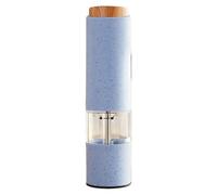 BOGAZY Pepper Mill Electric Salt Pepper Grinder Set Led Light Automatic Spice Herb Mill Adjustable Coarseness Salt Pepper Grinder(Blue,1pcs)