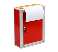 BOGAZY Post Boxes Wall Mount Mailbox Postbox Red Suggestion Box Ballot Box Election Box For Home Mail Box