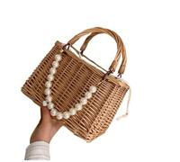 BOGAZY Straw Handbags Handbags Women Summer Rattan Handmade Tote Beach Bag Pearl Beads Straw Bags For Women
