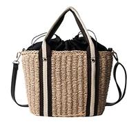BOGAZY Straw Handbags Straw Woven Handbags Shoulder Bag Women Crossbody Bag Tote Bag Straw Bags For Women(Beige)