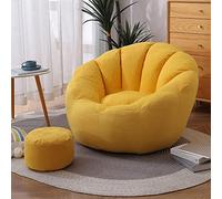 BOGDTF Bean Bag Chair, Lounger Bean Bag for Adults Teens Personal Sized, Single Beanbag Lounge Chair for Gaming, Reading, and Relaxing,yellow