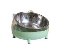 BOGEEL Cats Elevated Bowls Tilted Raised Pet Feeding Bowl with Stand for Cats and Puppy Safe Stainless Steel and Plasti