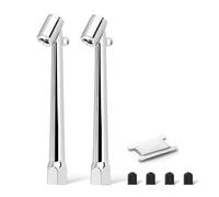 BOGERDACK 2PCS Dual Head Air Chuck, 1/4" FNPT Short, Straight & 30° Angled