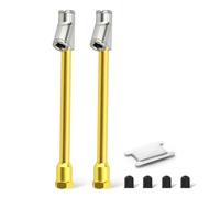 BOGERDACK 2PCS Dual Head Air Chuck, 1/4" FNPT, Yellow All-Metal