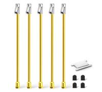 BOGERDACK 5PCS Dual Head Air Chuck, 1/4" FNPT Extension Stem, Yellow