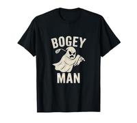 Bogey Man Ghost Golf Pun Heavy Distressed T-Shirt