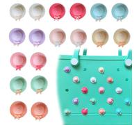 Bogg Bag Charms, Colorful Straw Hat Charms for Bogg Bag, Compatible with Simply Southern Beach Totes, Straw Hat Insert for Rubber Beach Bag Tote Handbag Decoration for Ocean Party Favor (strawhat)
