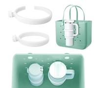 Bogg Bag Cup Holder for Stanley 30oz 40oz, Drink Holder Compatible Bogg/Simple Modern Beach Tote Bags, Adjustable Water Bottle Holder Attachment, Bogg Bag Accessories