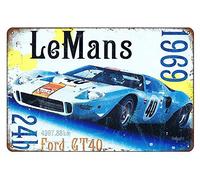 Boggevi Kells Le Mans 24hr 1969 Winner - Ford GT40. Classic sports motor racing car, For man cave, bedroom, kids room, petrol head, garage, home - Tin signs Metal Poster Gift 200mm x 300mm -TPH0089