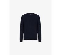 Boggi Milano Mens Boggi Milano Crewneck Merino Wool Jumper Navy Blue S