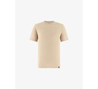Boggi Milano Mens Boggi Milano Crewneck Regular-Fit Stretch-Linen T-Shirt Sand 2XL