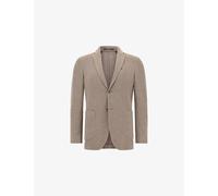 Boggi Milano Mens Boggi Milano Micro-Texture Cotton-Wool Blend Jersey Blazer Taupe 40