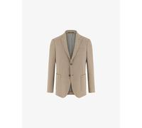 Boggi Milano Mens Boggi Milano Single-Breasted Herringbone Cotton-Blend Blazer Taupe 42