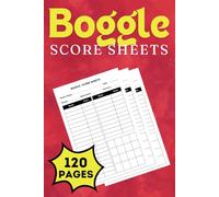Boggle Score Sheets: Boggle Score Record, 6 x 9 inches with 120 Boggle Score Sheet, for scorekeeping