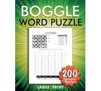 Boggle Word Puzzles Large Print: 200 Puzzles, Know How Many Words to Find for More Fun, 8,5 x 11 Inches, Puzzles & Solutions.
