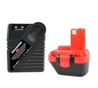 BOGJFC 12V/14.4V Ni-MH Battery Replacement 3500mAh Compatible With Bosch Cordless Power Tools, Drill Driver, Saw And Garden Tool Use BAT038 BAT043 BAT045(12V 3.5Ah Charger)