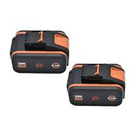 BOGJFC 20V 4.0Ah/6.0Ah/8.0Ah Compatible With Worx Battery Pack For Cordless Lawn Mowers, Drills, Trimmers, Grinders, Li-Ion Spare Power With Charge Indicator(2PCS 8.0Ah Battery)