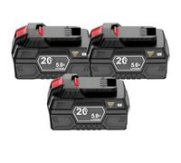 BOGJFC 20V 5Ah 18650 Li-Ion Replacement Battery Pack Compatible For Parkside 20V Team Tools PAP 20 A1 PAP 20 B3 With PA6+TPE Enclosure Active Cell Monitoring 3-Color LED Indicator(3pcs)