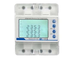 BOGJFC Smart WiFi Three Phase 4P Circuit Breaker 100A 380V, 1N+3L Wiring, Timing Control, Two Way Metering, Panel Load Management For Industrial Power Distribution