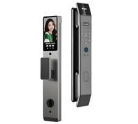 BOGJFC WiFi Tuya Face Recognition Smart Door Lock With Camera Video Call Two Way Voice Intercom For Home And Small Office Aluminium Alloy Fits 40-90mm Mortise Built In Rechargeable Battery