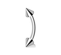 BOGKU Titanium 16G Eyebrow Rings internally threaded Ball Nose Septum Hoop Earring Eyebrow Tragus Lip Rings Daith Helix 6-12mm Smily Piercing Jewelry for Women Men, 16Gauge 1.2x6mmx3mm, Titanium, no