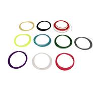 Bognajin 10Pcs Color Mixing Badminton Racket String, High Elastic Nanofiber Badminton String Line, 28lbs Tension Replacement for Training and Competitive Play, 10m Length per